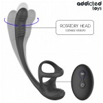 ADDICTED TOYS - ANAL PLUG WITH VIBRATION AND 360 WAVING AND TESTICLE STIMULATOR